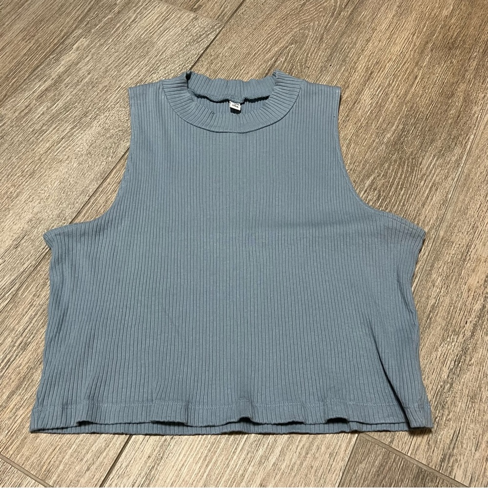Uniqlo Blue Crop Top Tank L